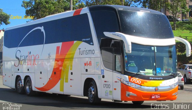 Starline Turismo 1700 na cidade de Trindade, Goiás, Brasil, por Carlos Júnior. Número da foto: #3468897.