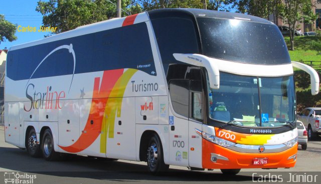 Starline Turismo 1700 na cidade de Trindade, Goiás, Brasil, por Carlos Júnior. ID da foto: 3468897.