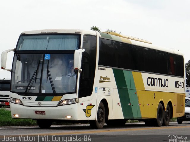 Empresa Gontijo de Transportes 11540 na cidade de Vitória da Conquista, Bahia, Brasil, por João Victor. ID da foto: 3468549.