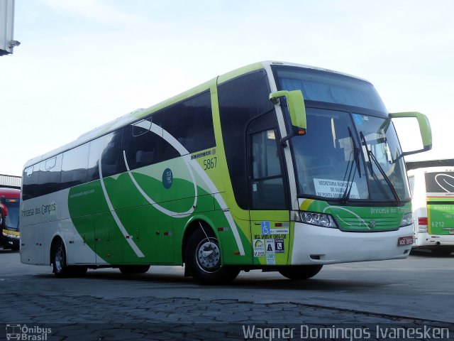 Expresso Princesa dos Campos 5867 na cidade de Curitiba, Paraná, Brasil, por Wagner Domingos Ivanesken. Número da foto: #3469321.