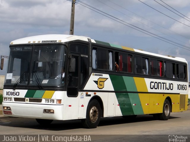 Empresa Gontijo de Transportes 10160 na cidade de Vitória da Conquista, Bahia, Brasil, por João Victor. ID da foto: 3468511.