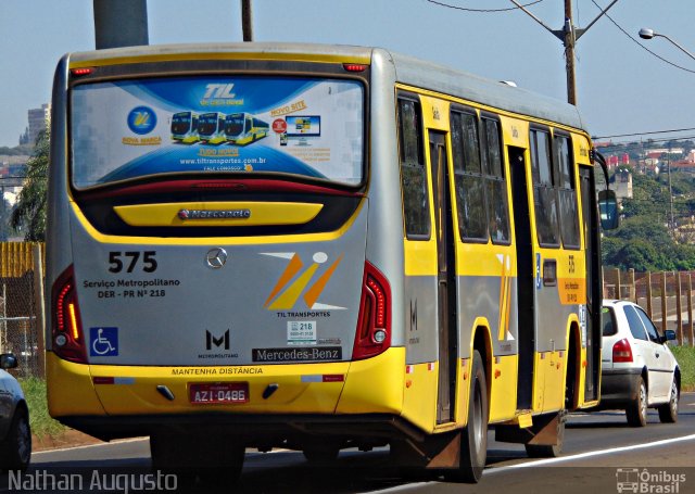 TIL Transportes Coletivos 575 na cidade de Londrina, Paraná, Brasil, por Nathan Augusto. Número da foto: #3468713.