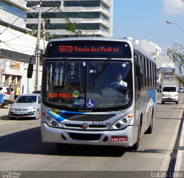 Rio Ita RJ 152.149 na cidade de Itaboraí, Rio de Janeiro, Brasil, por Lucas Lima. ID da foto: 3467481.