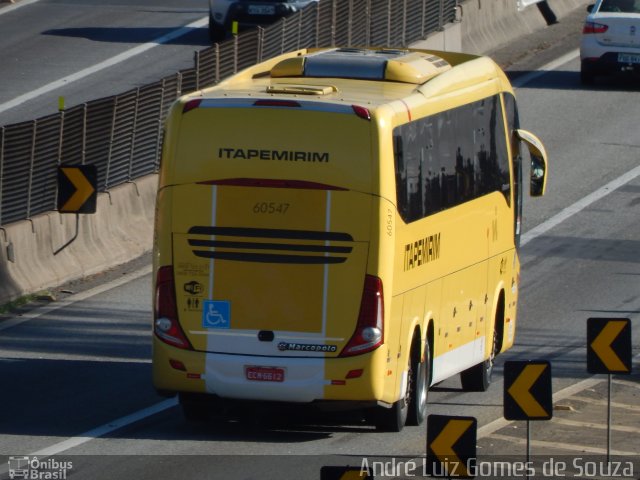 Viação Itapemirim 60547 na cidade de Resende, Rio de Janeiro, Brasil, por André Luiz Gomes de Souza. Número da foto: #3469464.