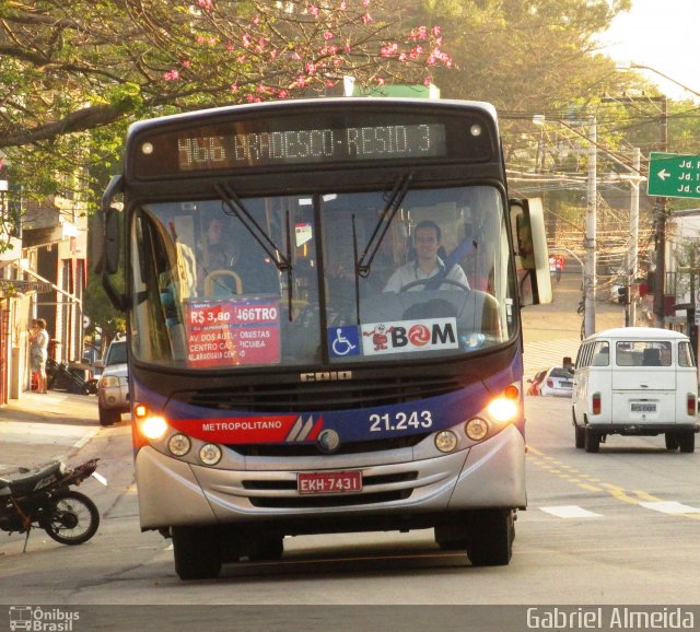 Viação Osasco 21.243 na cidade de Osasco, São Paulo, Brasil, por Gabriel Almeida. Número da foto: #3408725.