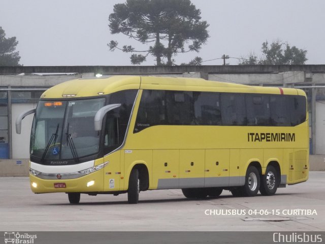 Viação Itapemirim 60825 na cidade de Curitiba, Paraná, Brasil, por Paulo Roberto Chulis. Número da foto: #3407935.