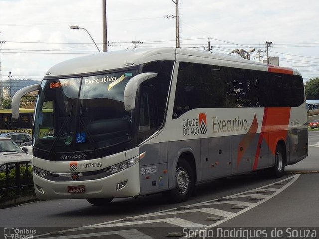 Viação Cidade do Aço RJ 174.135 na cidade de Volta Redonda, Rio de Janeiro, Brasil, por Sergio Rodrigues de Souza. Número da foto: #3407122.