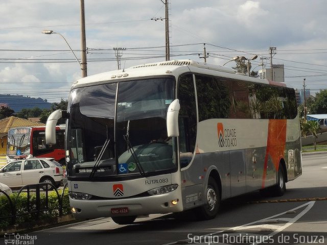 Viação Cidade do Aço RJ 174.083 na cidade de Volta Redonda, Rio de Janeiro, Brasil, por Sergio Rodrigues de Souza. ID da foto: 3407112.