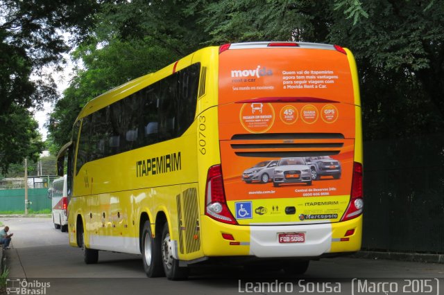 Viação Itapemirim 60703 na cidade de São Paulo, São Paulo, Brasil, por [Leandro Sousa]. Número da foto: #3407452.