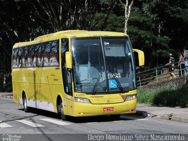 Viação Itapemirim 45809 na cidade de São Paulo, São Paulo, Brasil, por Diego Henrique. ID da foto: 3406780.