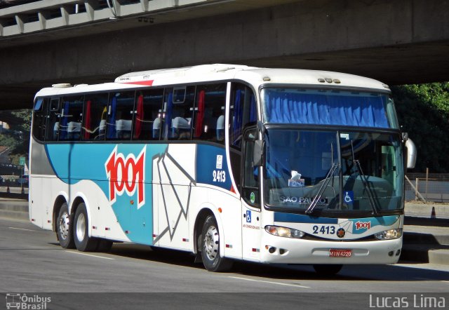 Auto Viação 1001 2413 na cidade de Rio de Janeiro, Rio de Janeiro, Brasil, por Lucas Lima. ID da foto: 3407876.