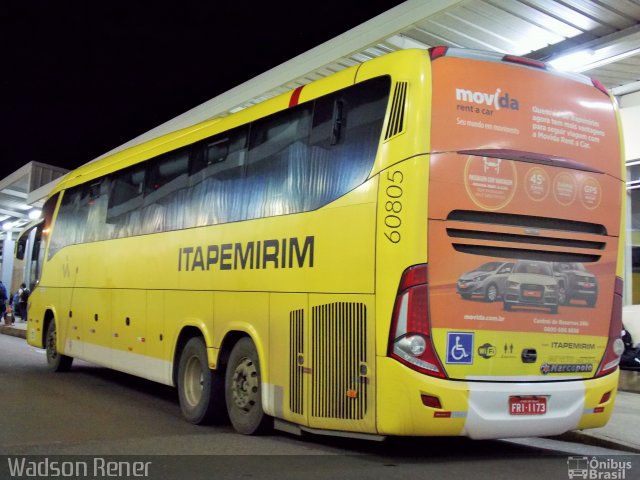 Viação Itapemirim 60805 na cidade de Belo Horizonte, Minas Gerais, Brasil, por Wadson Rener. Número da foto: #3407044.