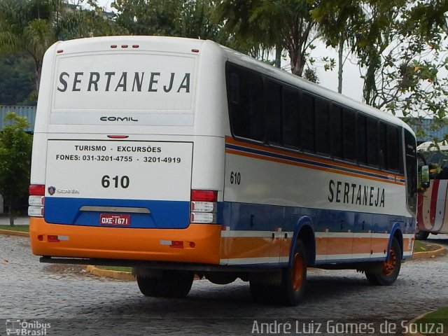 Viação Sertaneja 610 na cidade de Juiz de Fora, Minas Gerais, Brasil, por André Luiz Gomes de Souza. ID da foto: 3407777.