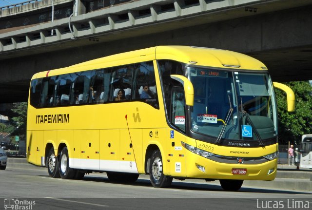 Viação Itapemirim 60803 na cidade de Rio de Janeiro, Rio de Janeiro, Brasil, por Lucas Lima. ID da foto: 3407824.