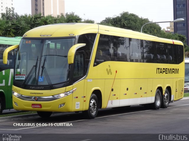 Viação Itapemirim 60643 na cidade de Curitiba, Paraná, Brasil, por Paulo Roberto Chulis. ID da foto: 3407953.