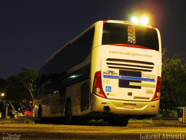 Auto Viação Bragança 11002 na cidade de São Paulo, São Paulo, Brasil, por Gabriel Almeida. Número da foto: #3408735.