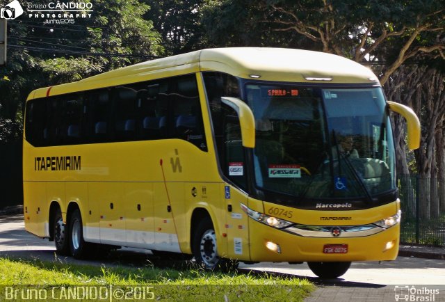 Viação Itapemirim 60745 na cidade de São Paulo, São Paulo, Brasil, por Bruno Cândido Ribeiro. Número da foto: #3408146.