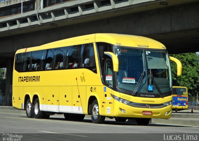 Viação Itapemirim 60531 na cidade de Rio de Janeiro, Rio de Janeiro, Brasil, por Lucas Lima. ID da foto: 3407819.