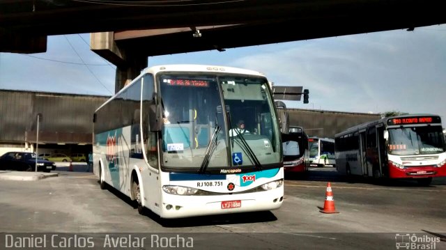 Auto Viação 1001 RJ 108.751 na cidade de Rio de Janeiro, Rio de Janeiro, Brasil, por Daniel Carlos  Avelar Rocha. ID da foto: 3408488.