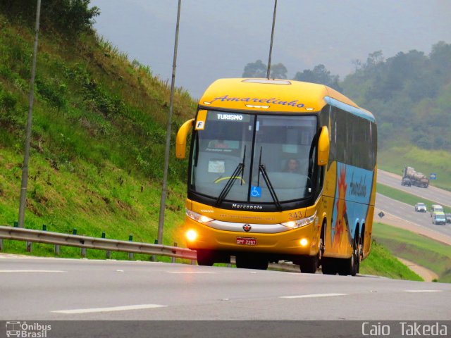 Expresso Amarelinho 343 na cidade de Araçariguama, São Paulo, Brasil, por Caio  Takeda. Número da foto: #3409082.