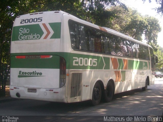 Cia. São Geraldo de Viação 20005 na cidade de São Paulo, São Paulo, Brasil, por Matheus de Melo Bento. ID da foto: 3410797.