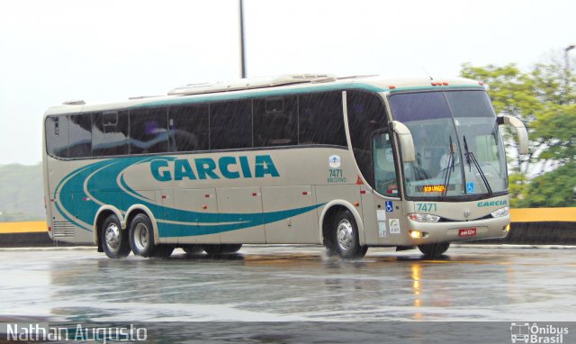Viação Garcia 7471 na cidade de Londrina, Paraná, Brasil, por Nathan Augusto. Número da foto: #3410617.
