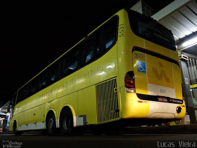 Viação Itapemirim 5531 na cidade de Belo Horizonte, Minas Gerais, Brasil, por Lucas Vieira. Número da foto: #3410075.