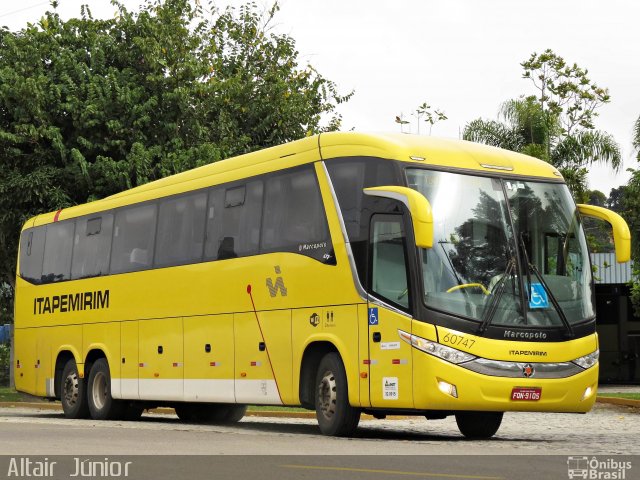 Viação Itapemirim 60747 na cidade de Juiz de Fora, Minas Gerais, Brasil, por Altair Júnior. Número da foto: #3410586.