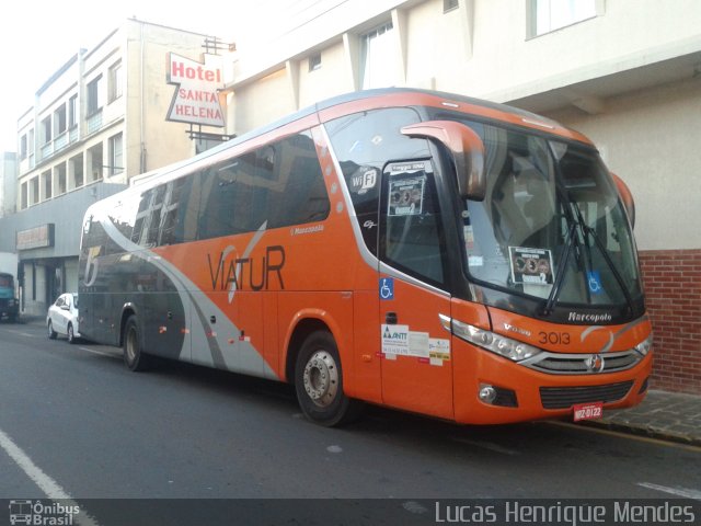 Viatur Transporte e Turismo 3013 na cidade de Guarapuava, Paraná, Brasil, por Lucas Henrique Mendes. ID da foto: 3410502.