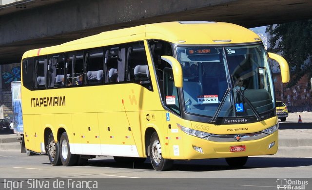 Viação Itapemirim 60533 na cidade de Rio de Janeiro, Rio de Janeiro, Brasil, por Igor Silva de França. ID da foto: 3409762.