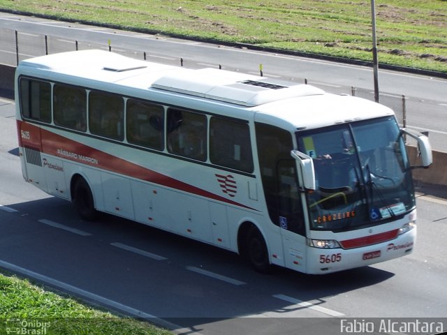 Empresa de Ônibus Pássaro Marron 5605 na cidade de Aparecida, São Paulo, Brasil, por Fabio Alcantara. ID da foto: 3411644.