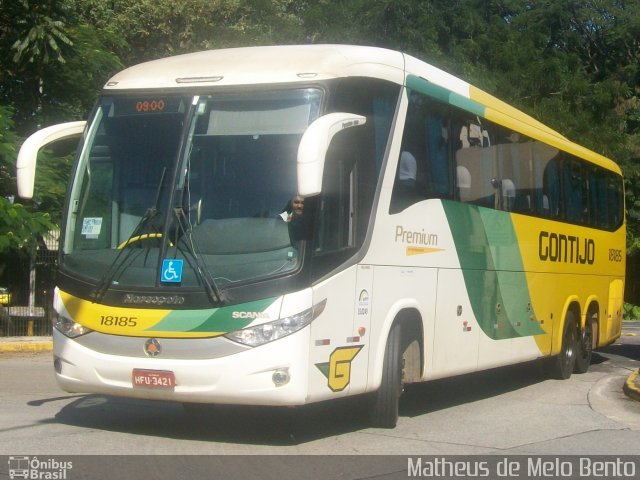 Empresa Gontijo de Transportes 18185 na cidade de São Paulo, São Paulo, Brasil, por Matheus de Melo Bento. ID da foto: 3410874.