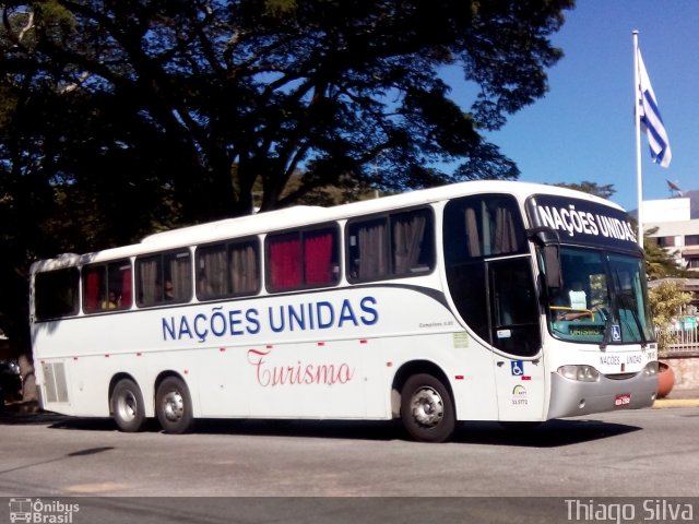 Nações Unidas Transportadora Turistica 7015 na cidade de Nova Friburgo, Rio de Janeiro, Brasil, por Thiago Silva. ID da foto: 3409612.