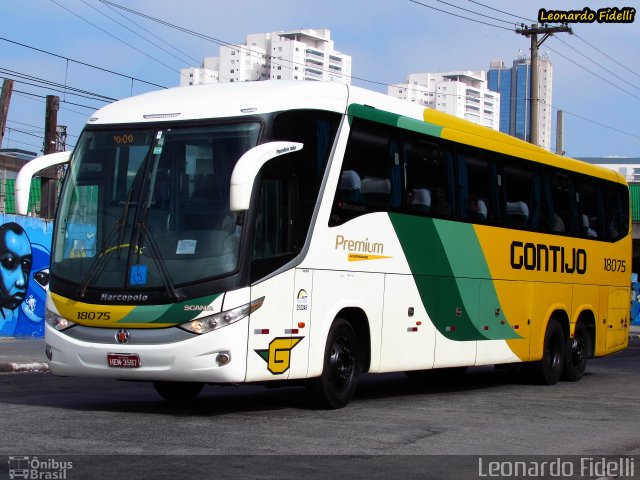 Empresa Gontijo de Transportes 18075 na cidade de São Paulo, São Paulo, Brasil, por Leonardo Fidelli. ID da foto: 3411378.