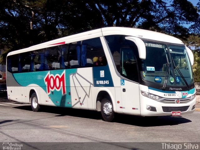 Auto Viação 1001 RJ 108.045 na cidade de Nova Friburgo, Rio de Janeiro, Brasil, por Thiago Silva. ID da foto: 3410372.