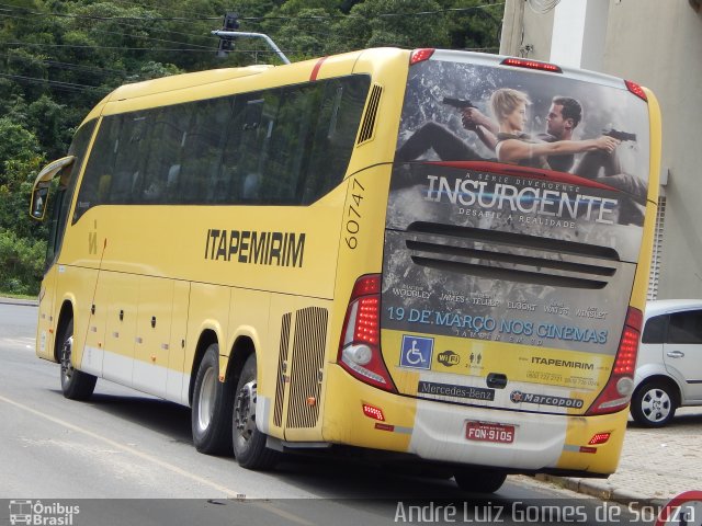 Viação Itapemirim 60747 na cidade de Juiz de Fora, Minas Gerais, Brasil, por André Luiz Gomes de Souza. ID da foto: 3413071.