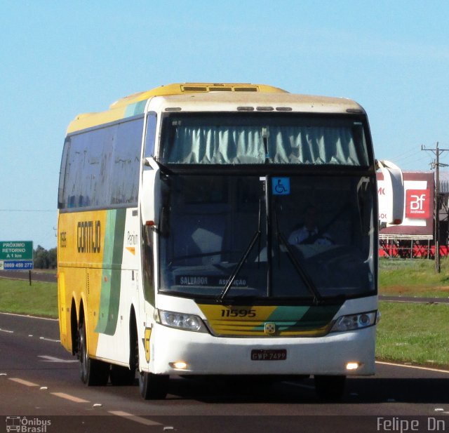 Empresa Gontijo de Transportes 11595 na cidade de Cascavel, Paraná, Brasil, por Felipe  Dn. ID da foto: 3413776.