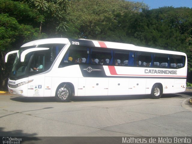 Auto Viação Catarinense 3125 na cidade de São Paulo, São Paulo, Brasil, por Matheus de Melo Bento. ID da foto: 3411776.