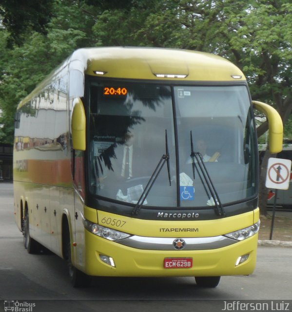 Viação Itapemirim 60507 na cidade de Vitória, Espírito Santo, Brasil, por J.  Luiz. Número da foto: #3412650.