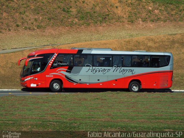 Empresa de Ônibus Pássaro Marron 5635 na cidade de Aparecida, São Paulo, Brasil, por Fabio Alcantara. Número da foto: #3416237.