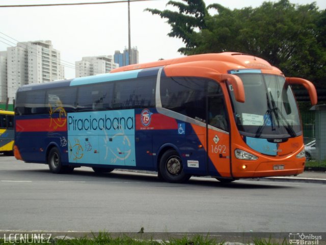 Viação Piracicabana 1692 na cidade de São Paulo, São Paulo, Brasil, por Luis Nunez. Número da foto: #3415332.