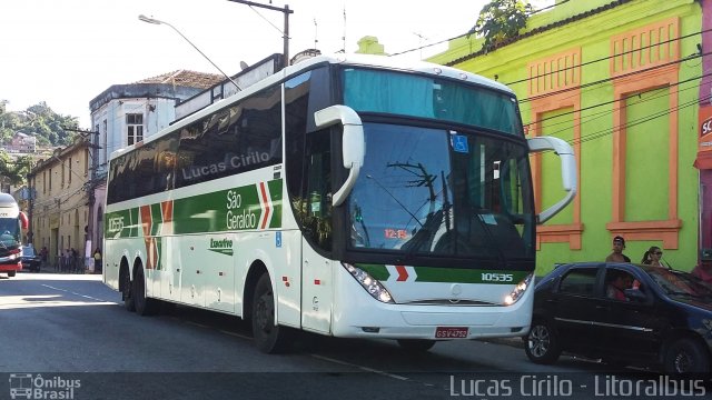 Cia. São Geraldo de Viação 10535 na cidade de Santos, São Paulo, Brasil, por Lucas Cirilo. Número da foto: #3416365.