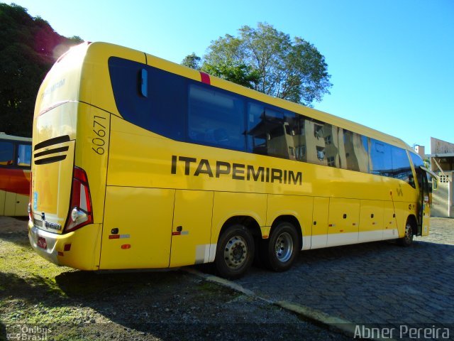 Viação Itapemirim 60671 na cidade de Ipatinga, Minas Gerais, Brasil, por Abner Pereira. ID da foto: 3414498.