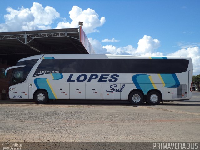 LopeSul Transportes - Lopes e Oliveira Transportes e Turismo - Lopes Sul 2065 na cidade de Primavera do Leste, Mato Grosso, Brasil, por Alexandre Rodrigo. ID da foto: 3416941.