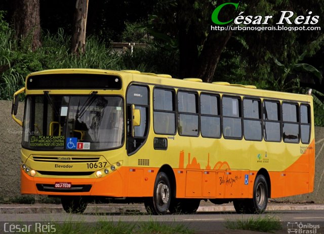 Autotrans > Turilessa 10637 na cidade de Belo Horizonte, Minas Gerais, Brasil, por César Ônibus. ID da foto: 3416732.