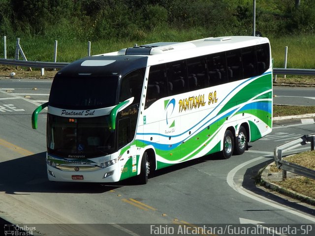 Pantanal Sul Turismo 5015 na cidade de Aparecida, São Paulo, Brasil, por Fabio Alcantara. Número da foto: #3416453.