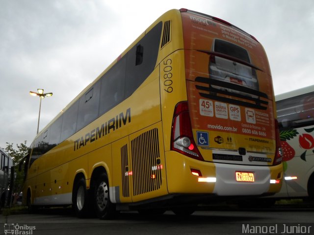 Viação Itapemirim 60805 na cidade de São Paulo, São Paulo, Brasil, por Manoel Junior. Número da foto: #3414535.