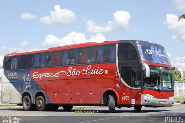 Expresso São Luiz 6970 na cidade de Goiânia, Goiás, Brasil, por Paulo Henrique. ID da foto: 3414918.