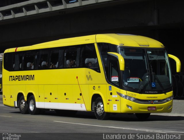 Viação Itapemirim 60819 na cidade de Rio de Janeiro, Rio de Janeiro, Brasil, por Leandro de Sousa Barbosa. ID da foto: 3417096.