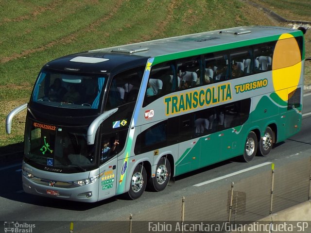 Transcolita Turismo 1598 na cidade de Aparecida, São Paulo, Brasil, por Fabio Alcantara. Número da foto: #3416310.